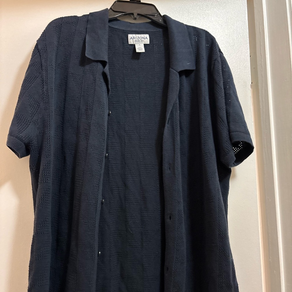 Arizona Navy Button-Up Shirt